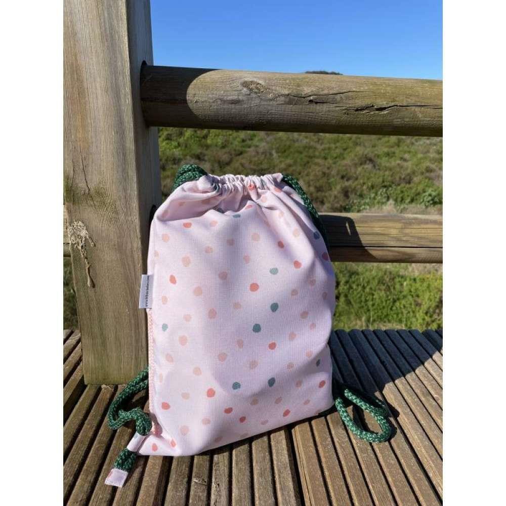 BTBox Saco/ Mochila de Praia Pontos Rosa - Image 2
