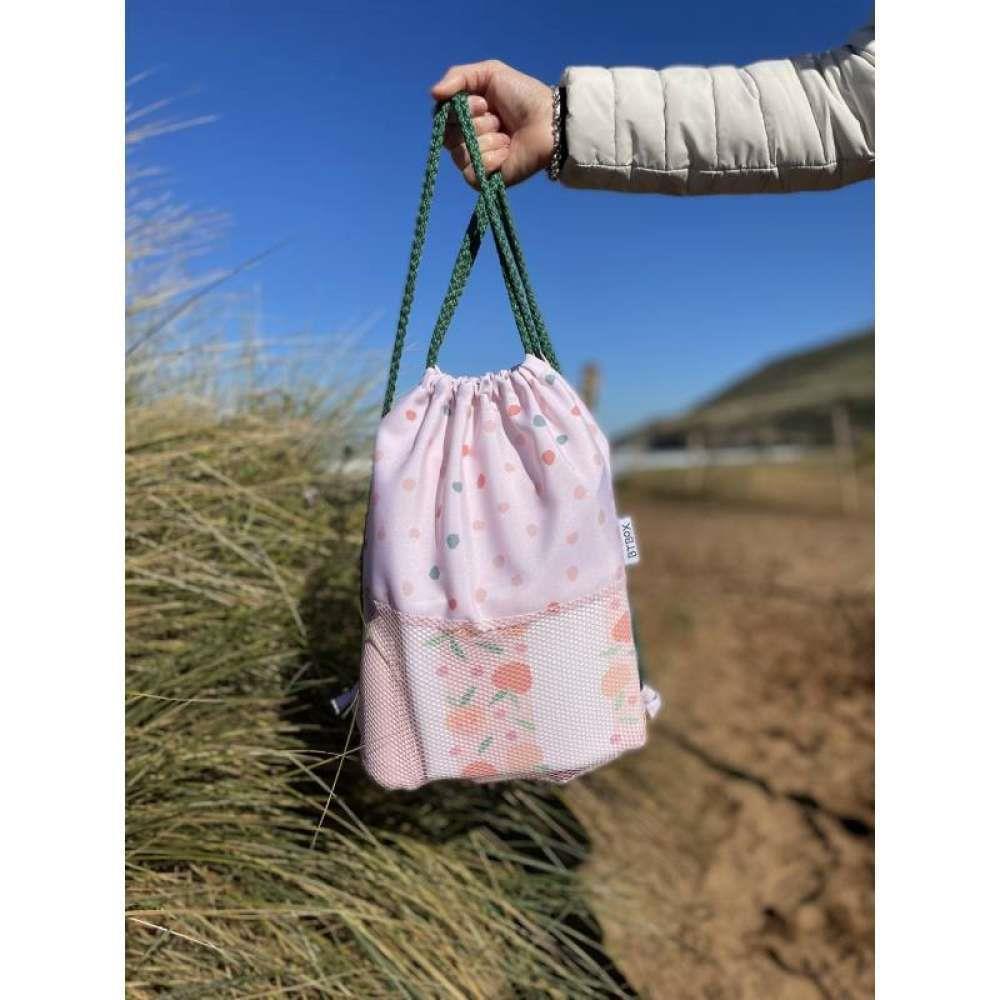 BTBox Saco/ Mochila de Praia Pontos Rosa - Image 3