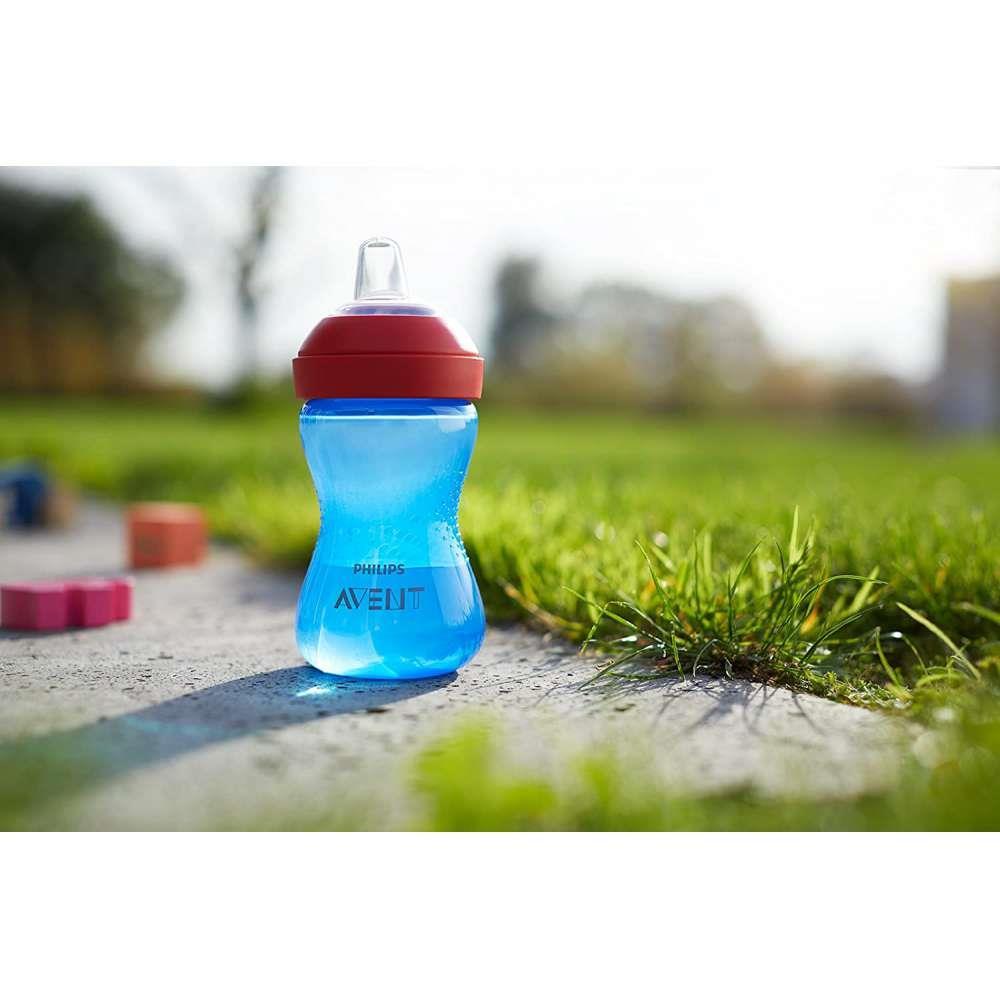 Copo de Aprendizagem com Bico Macio Philips Avent Azul/ Vermelho - Image 4