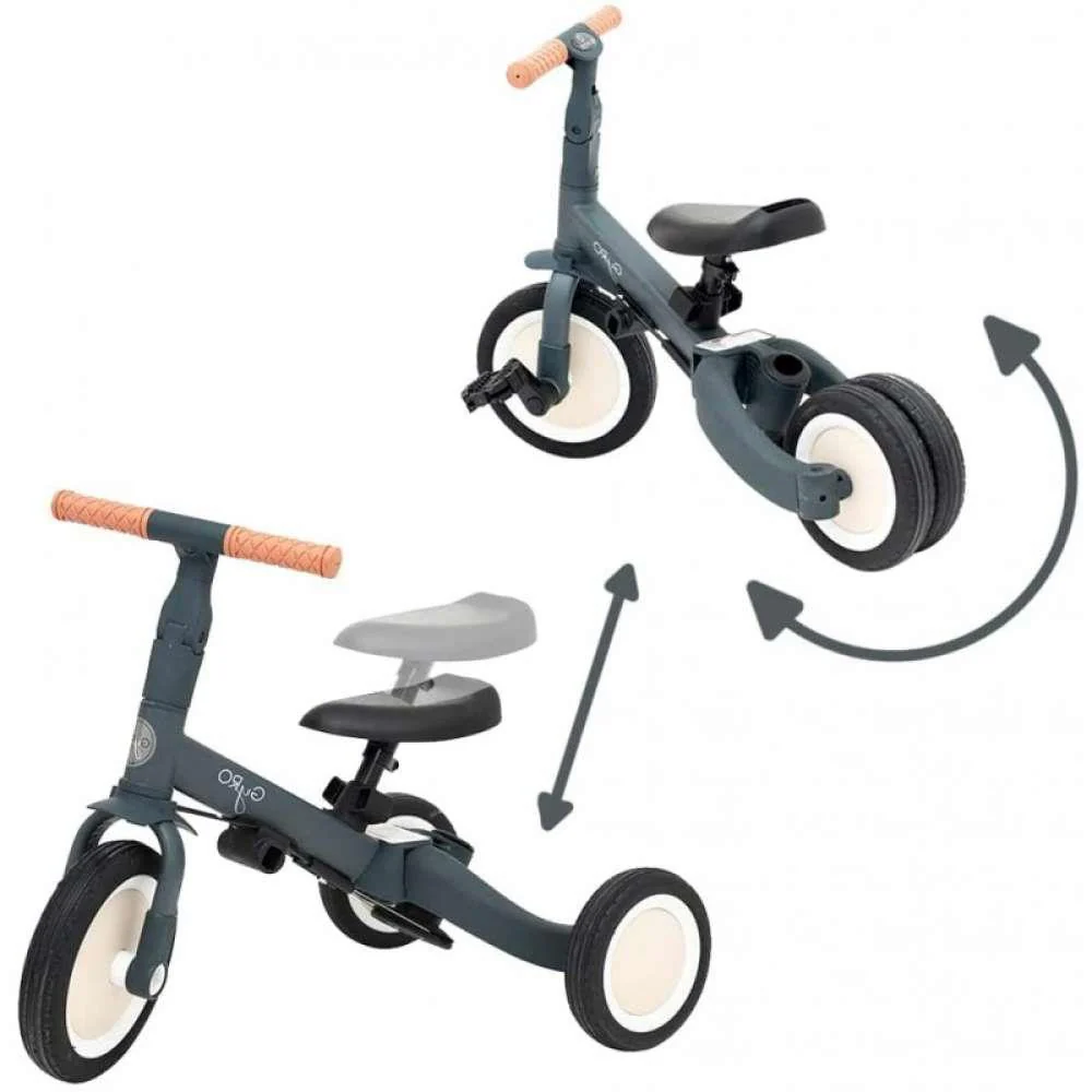 Triciclo Evolutivo Olmitos Gyro 5 em 1 Cinza - Image 3
