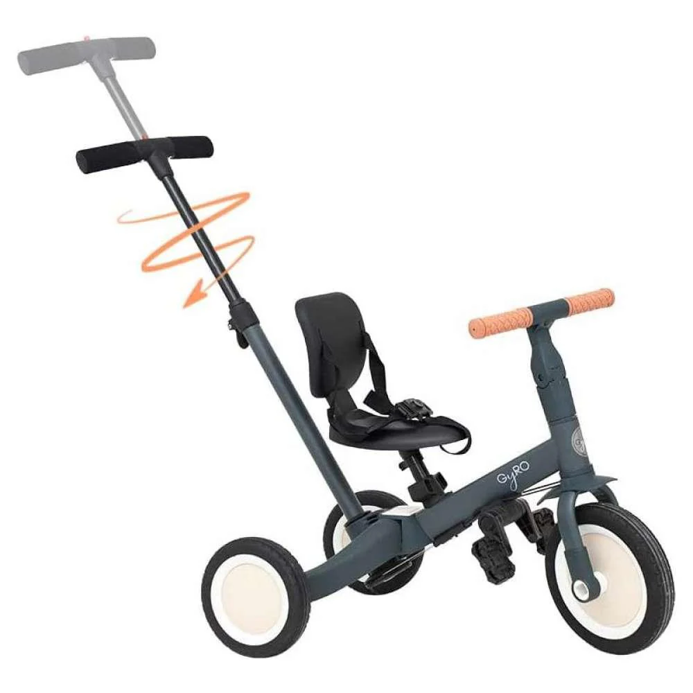Triciclo Evolutivo Olmitos Gyro 5 em 1 Cinza - Image 5