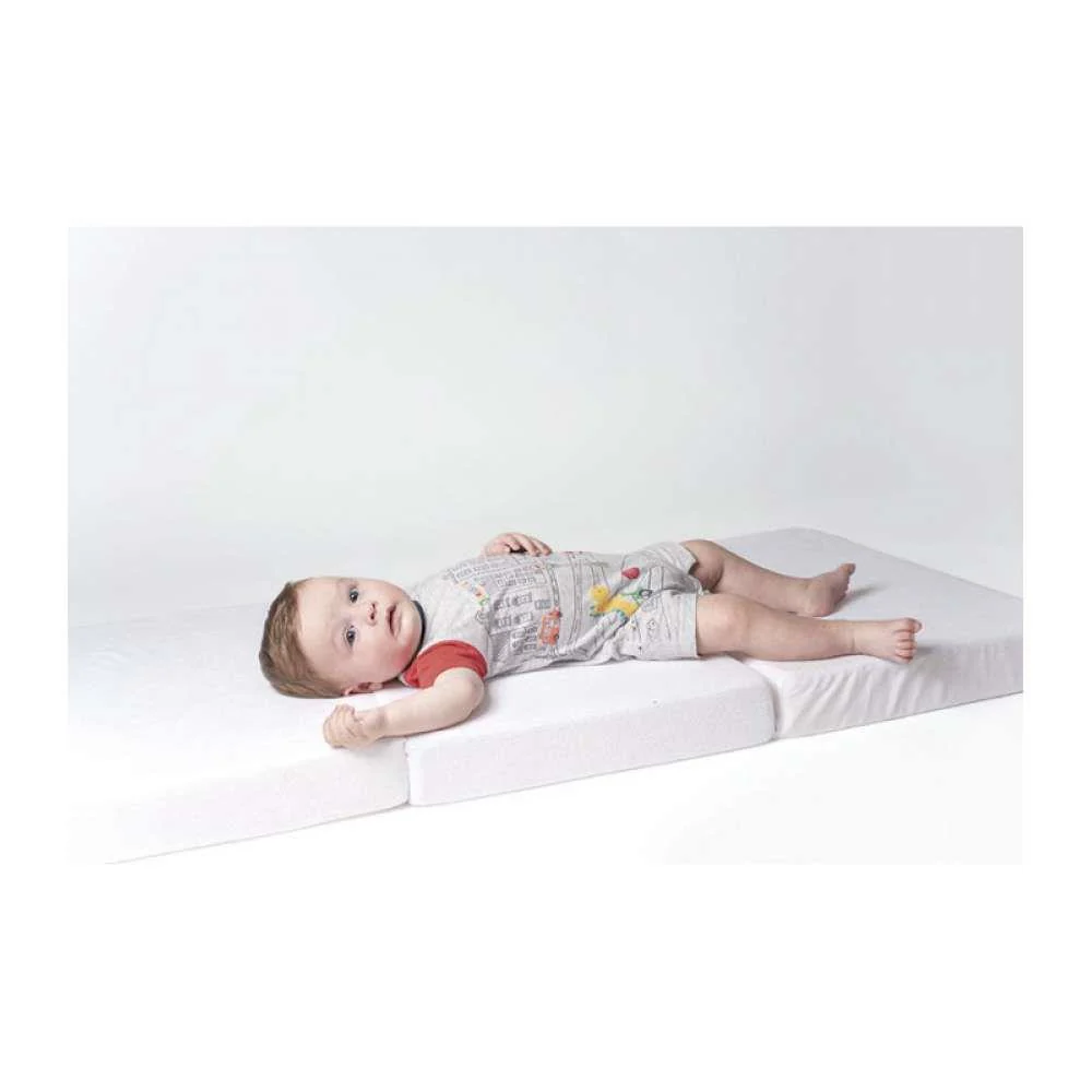 Colchão Dobrável Olmitos para Cama de Viagem 60x120cm Branco - Image 2