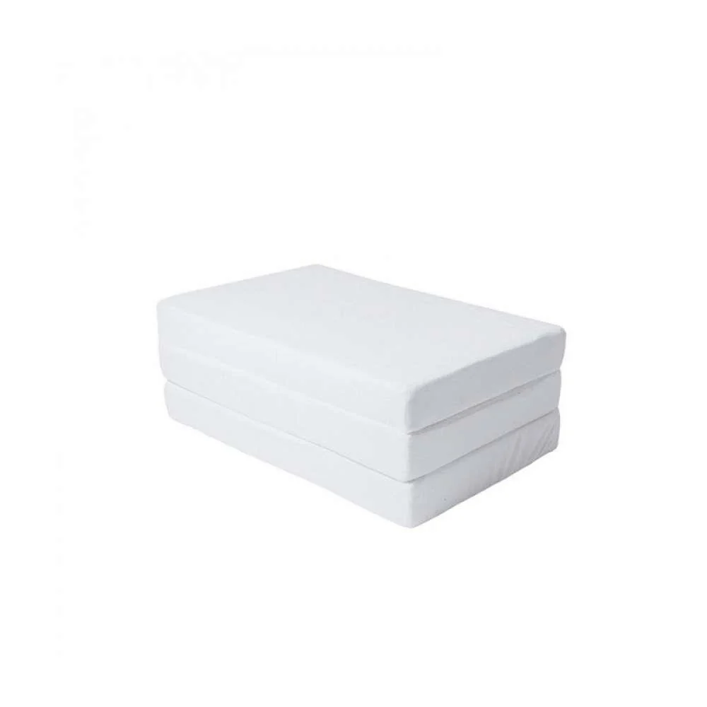 Colchão Dobrável Olmitos para Cama de Viagem 60x120cm Branco - Image 4