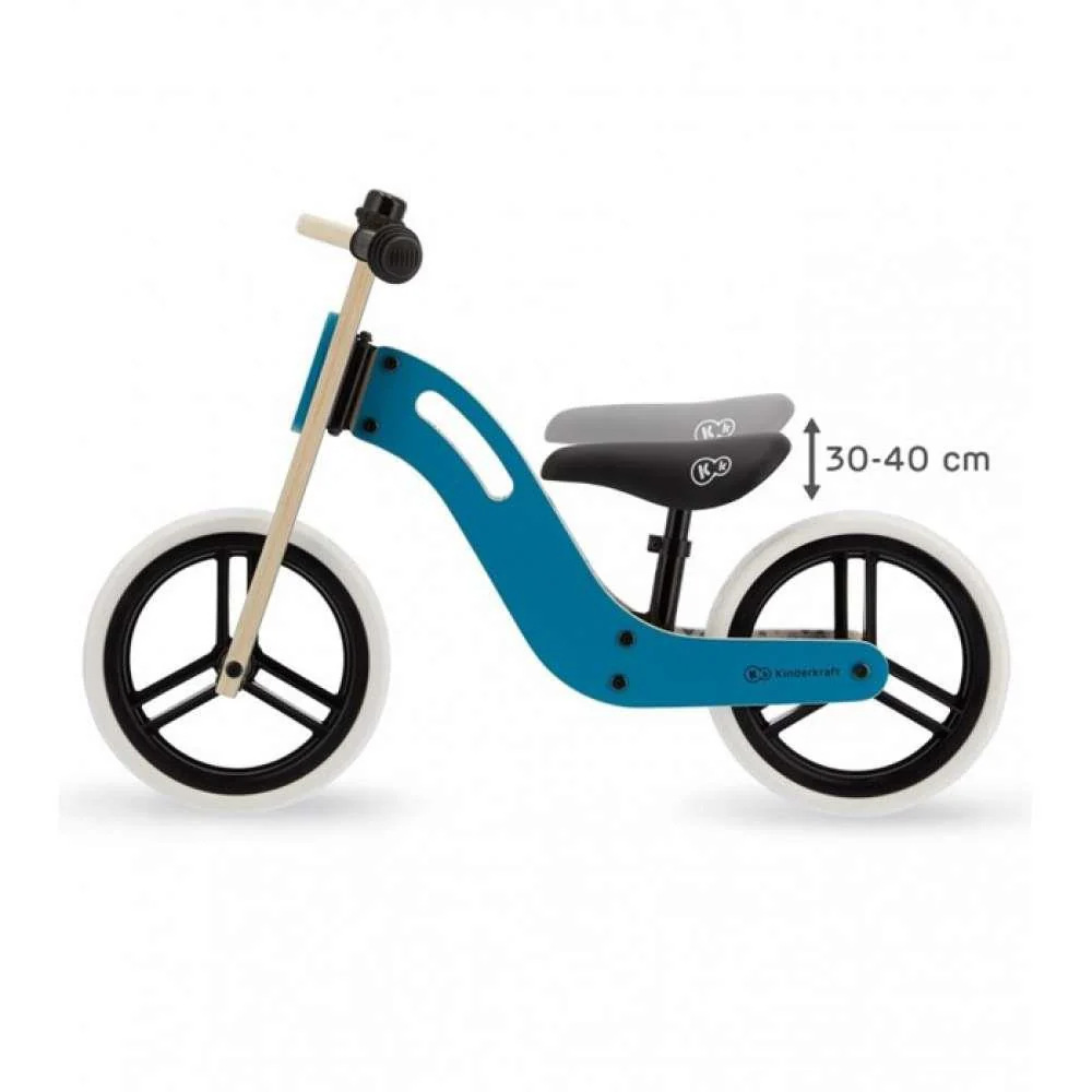 Bicicleta de Equilíbrio em Madeira Kinderkraft Uniq Turqoise - Image 4