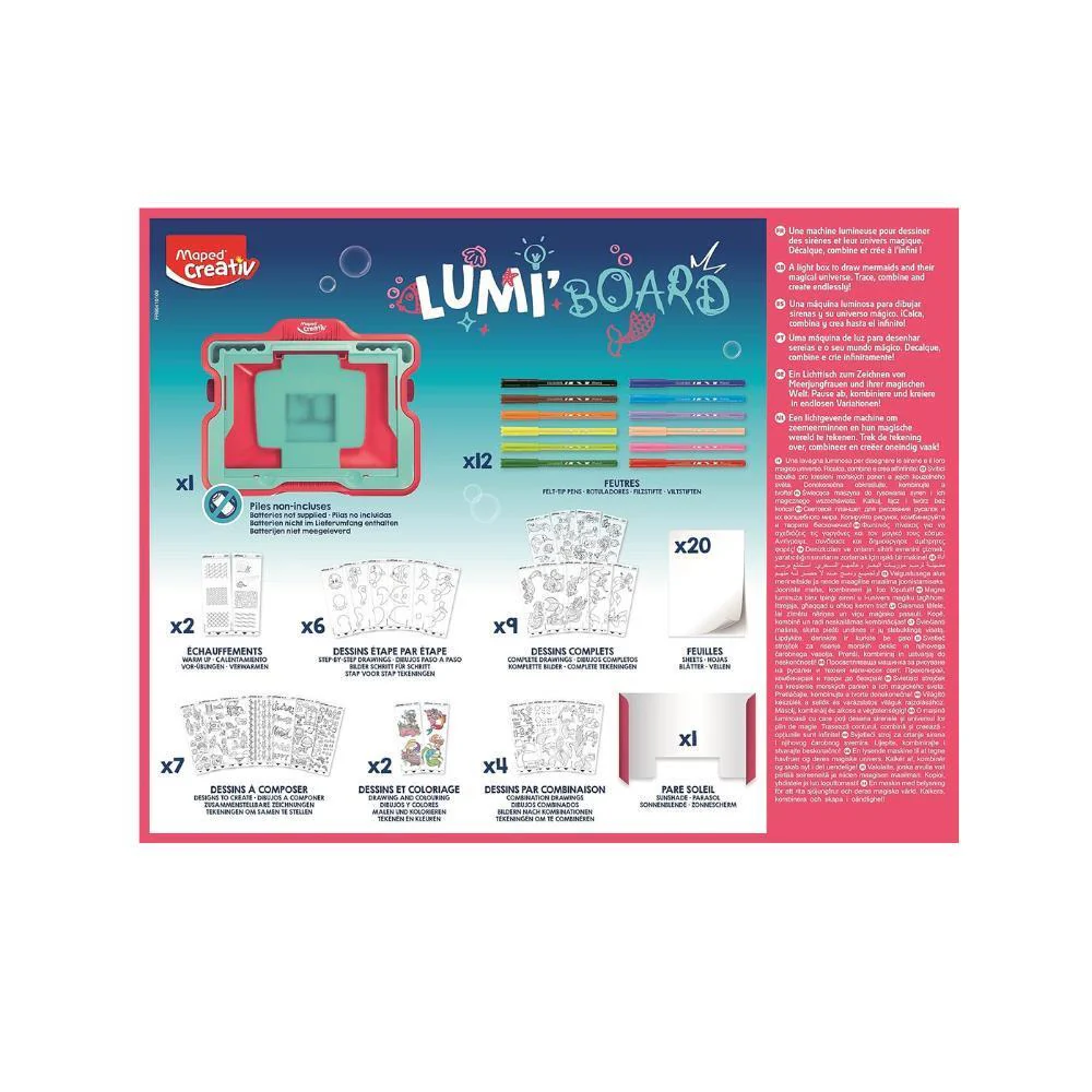Quadro de Desenho Lumi Oceano com Acessórios - Image 3