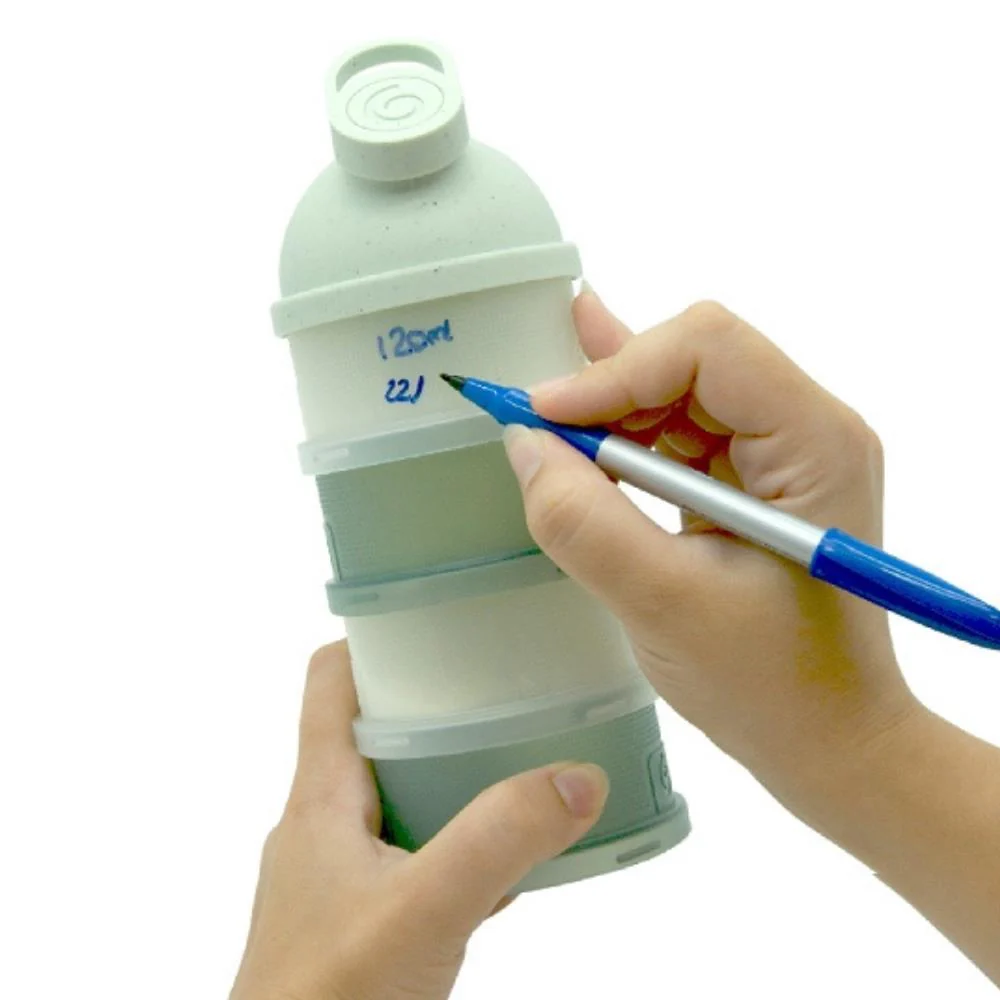 4 Doseadores de Leite em Pó Babymoov Mineral Green 360ml - Image 4