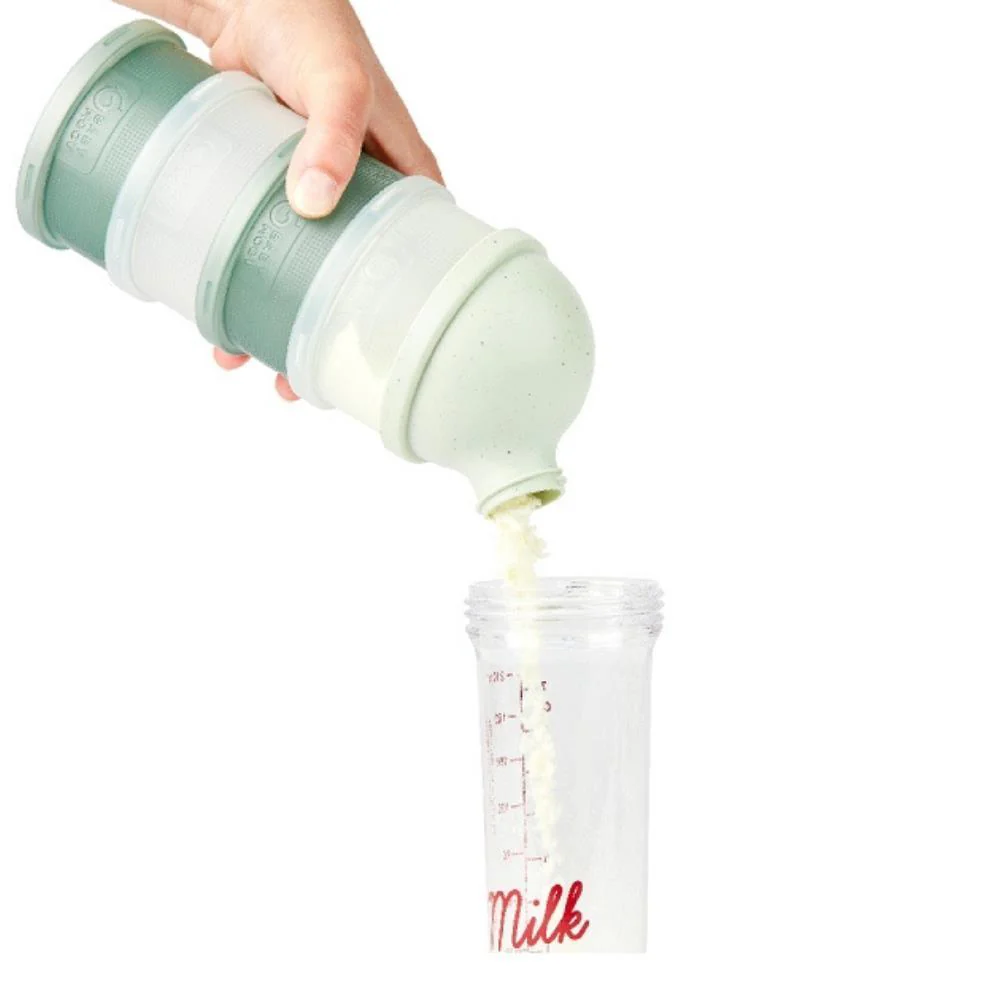 4 Doseadores de Leite em Pó Babymoov Mineral Green 360ml - Image 5