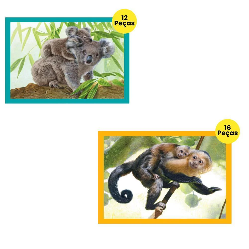 4 Puzzles Progressivos Clementoni Baby Cuddles 12 a 24 Peças - Image 2