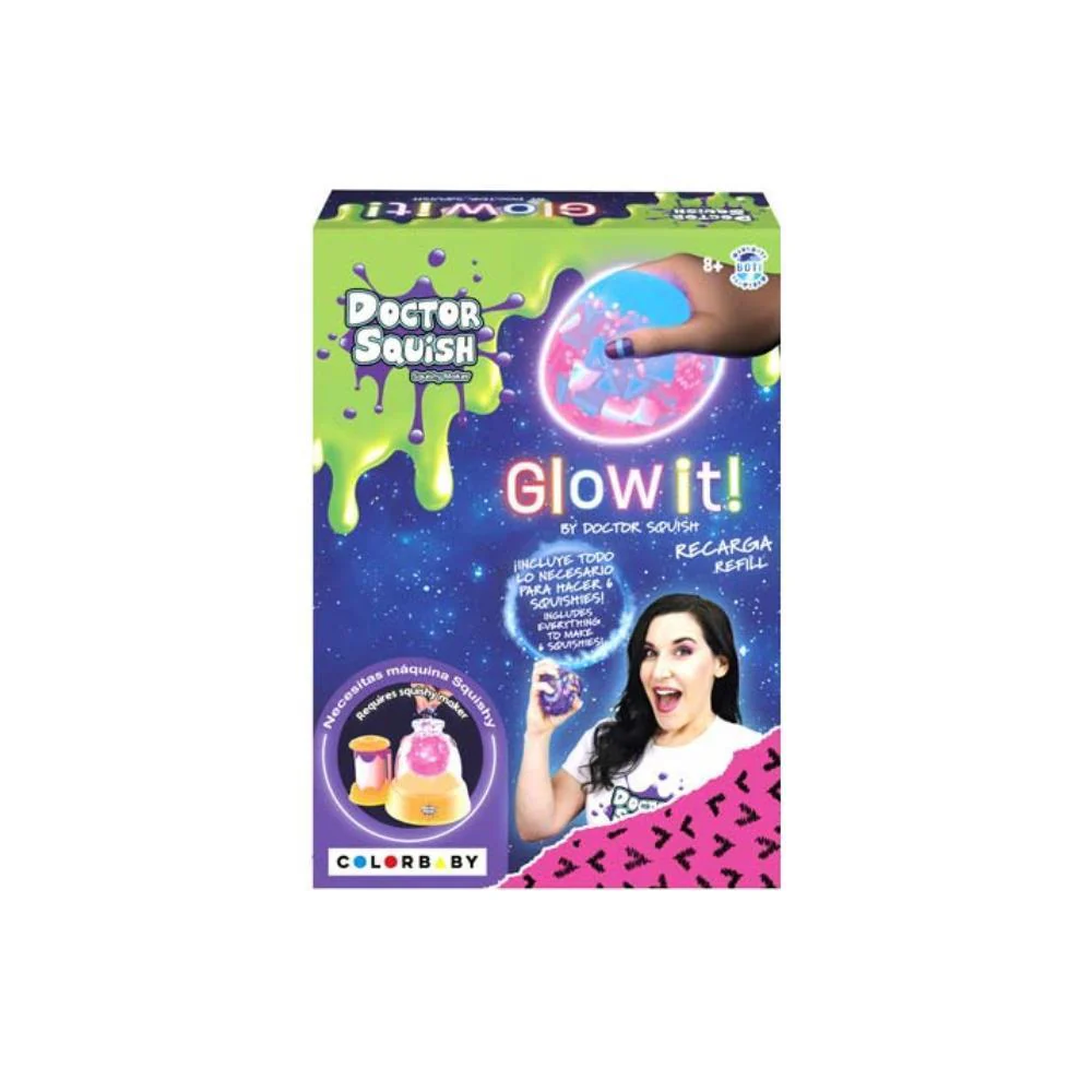 6 Bolas Neon Doctor Squish Edition Recarga