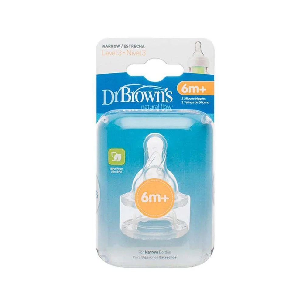 Dr Browns Tetina Standard N3 6m 2 Unidades