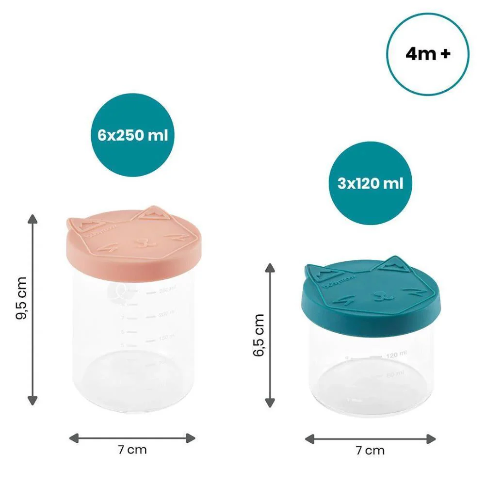 9 Recipientes em Vidro com Tampa de Silicone 120/250ml - Image 7