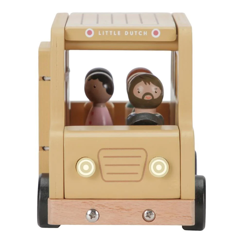 Autocarro Escolar com Figuras em Madeira Little Dutch - Image 3