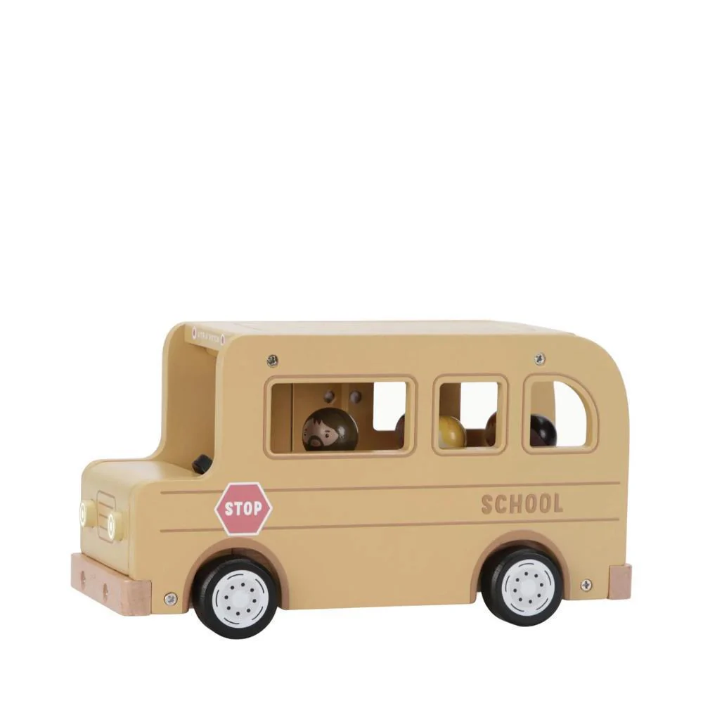 Autocarro Escolar com Figuras em Madeira Little Dutch - Image 4