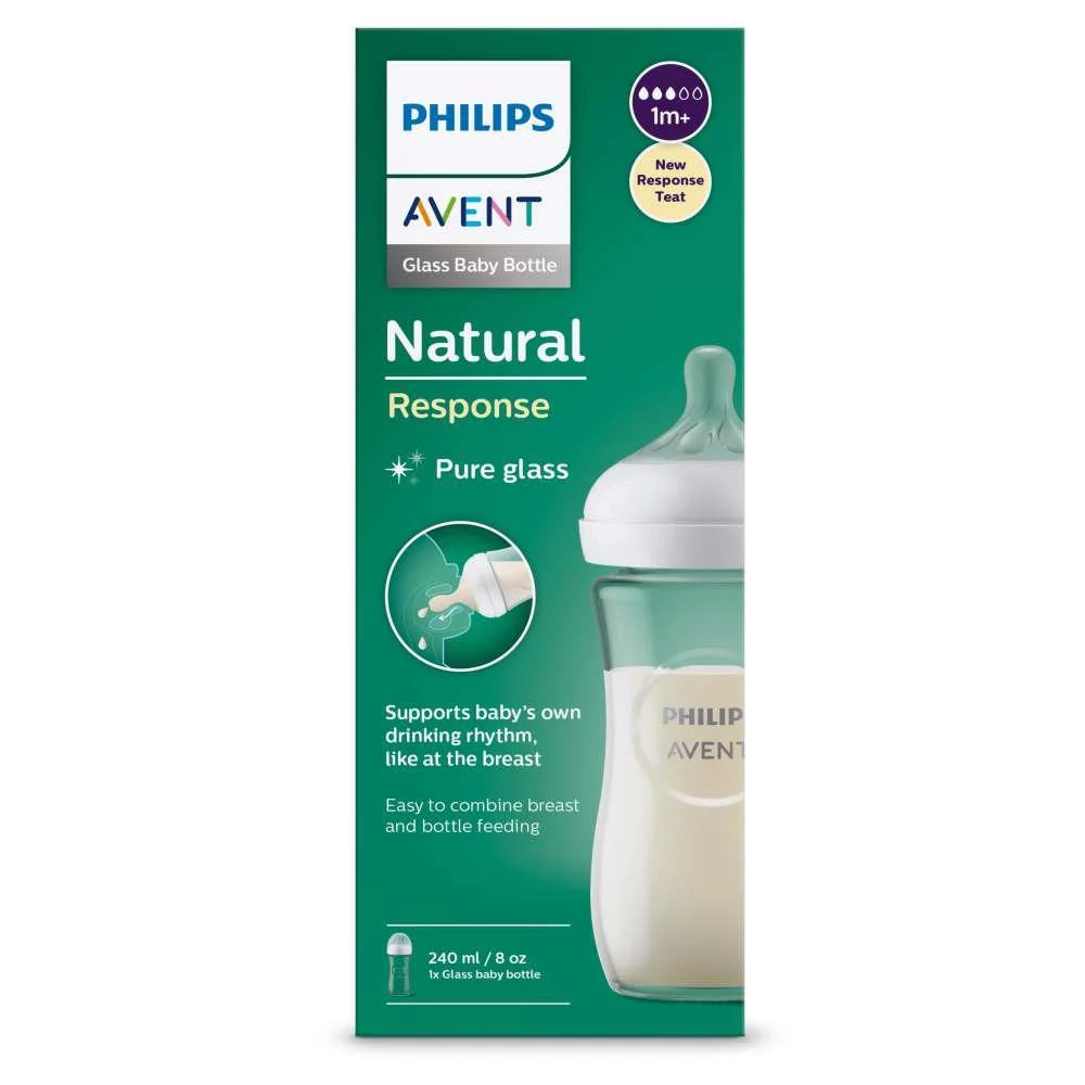 Biberão Avent Natural Response em Vidro 240 ml