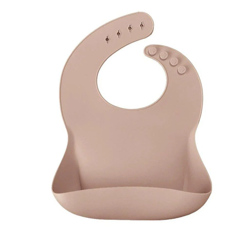 Babete em Silicone Minikoioi Bubble Bege