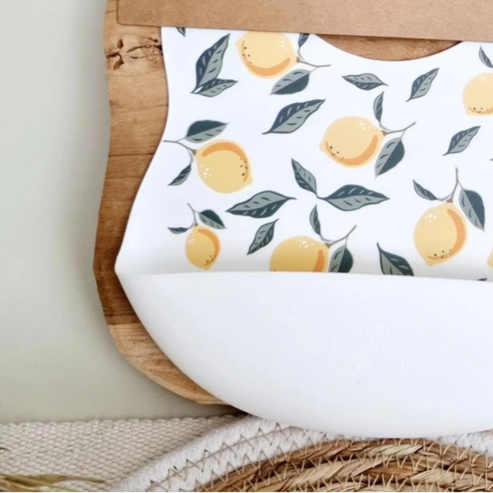 Babete em Silicone Rammelaartje Lemons White - Image 2