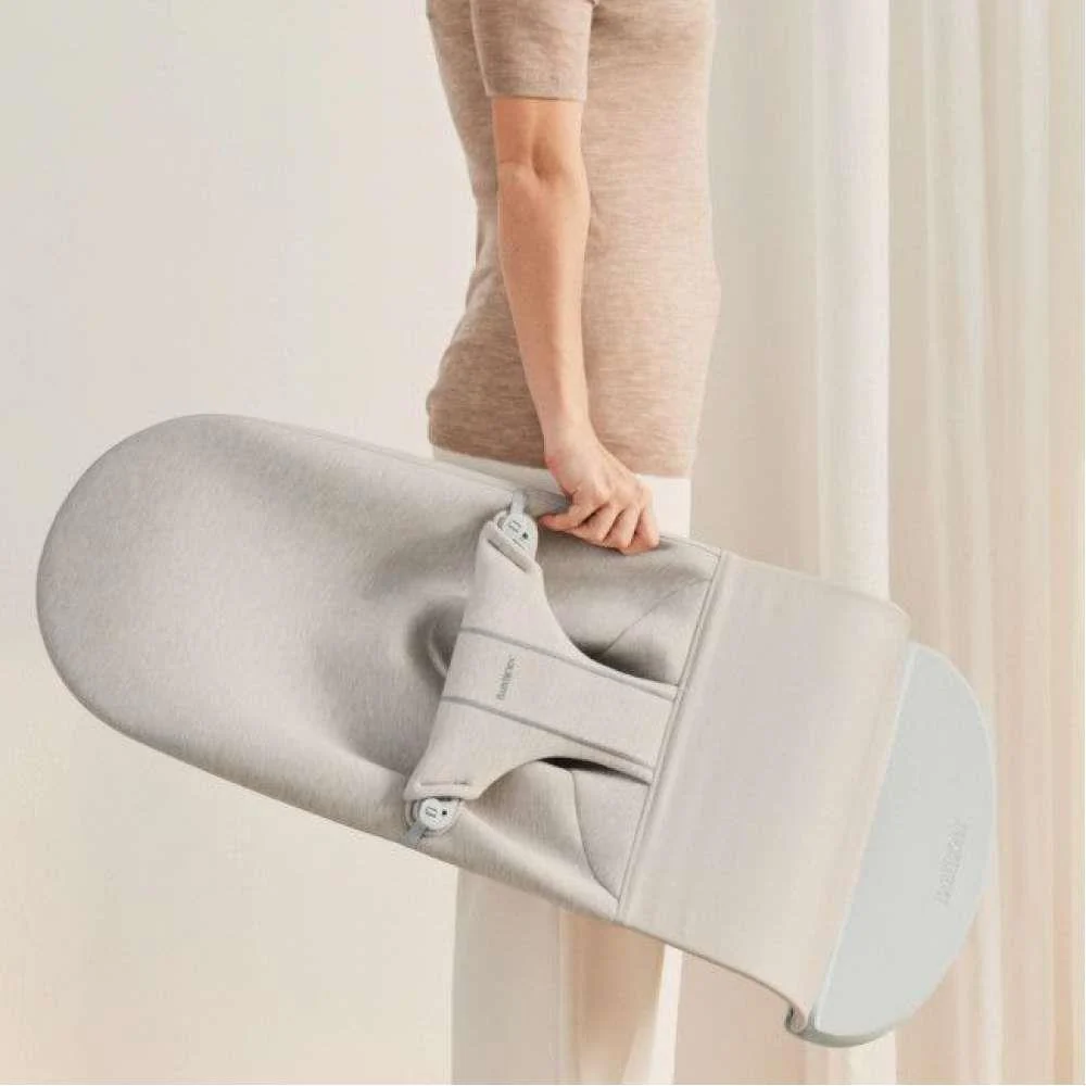 Espreguiçadeira BabyBjörn Bliss 3D Jersey Light Beige - Image 2