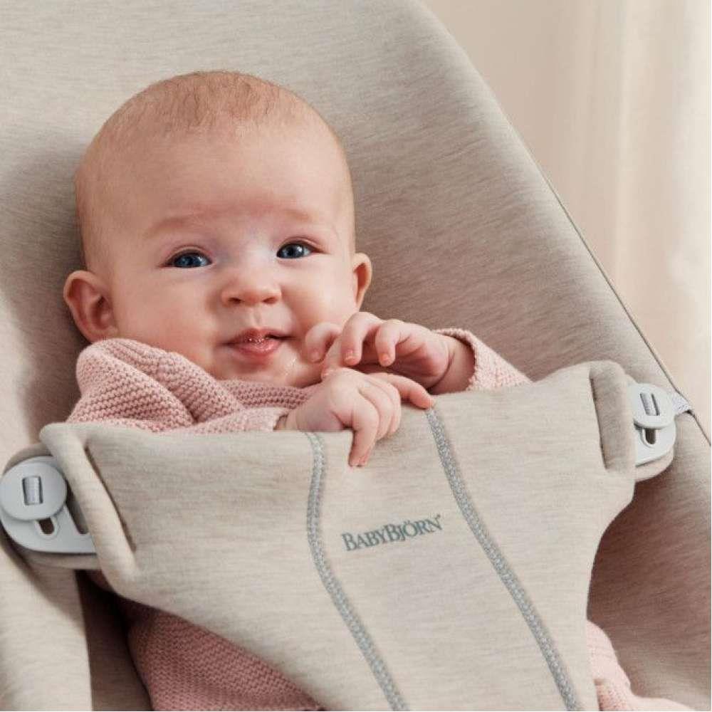 Espreguiçadeira BabyBjörn Bliss 3D Jersey Light Beige - Image 7