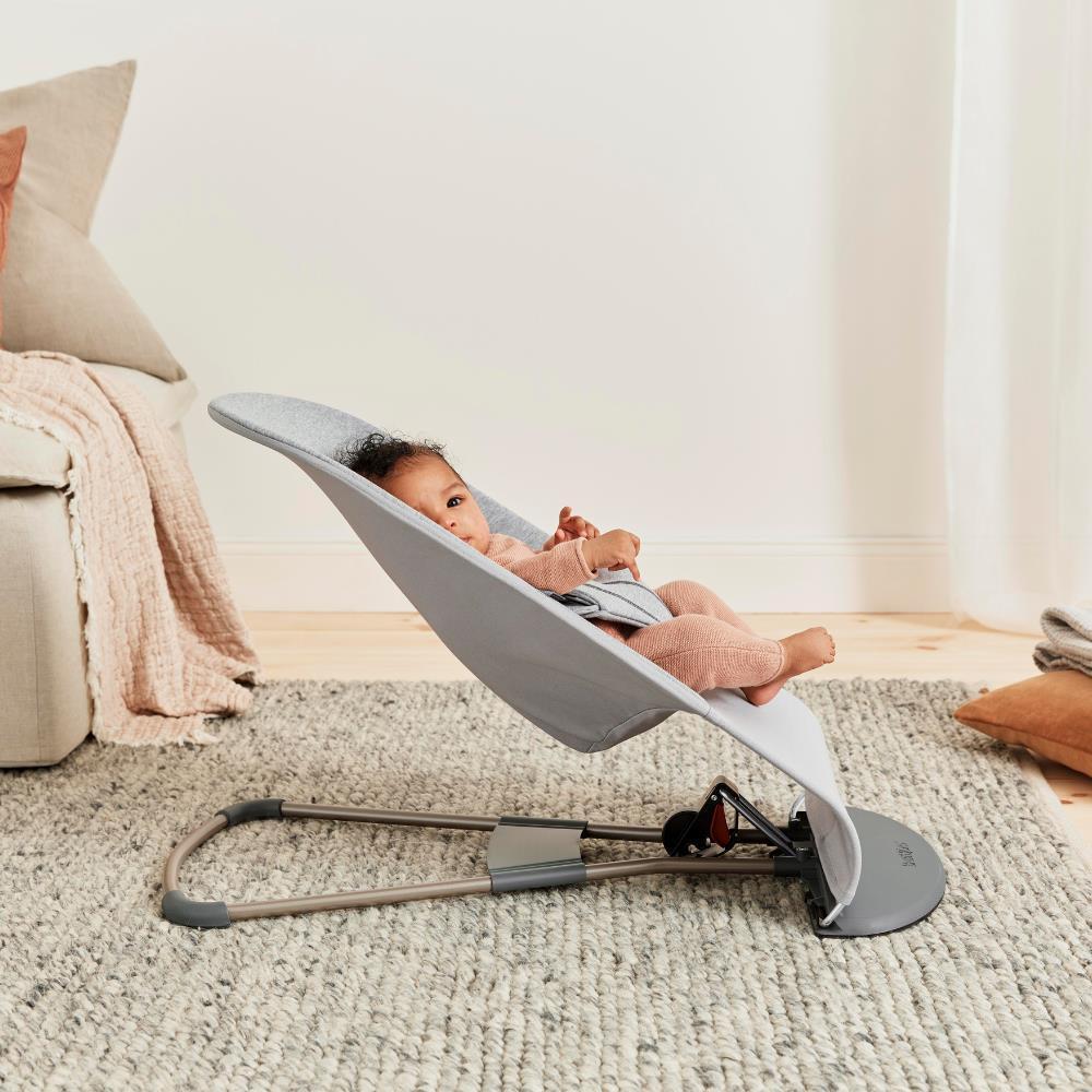 Espreguiçadeira BabyBjörn Bliss 3D Jersey Light Grey - Image 11
