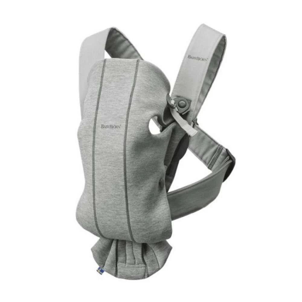 Marsúpio/Porta-Bebés BabyBjörn Mini 3D Jersey Cinza Claro