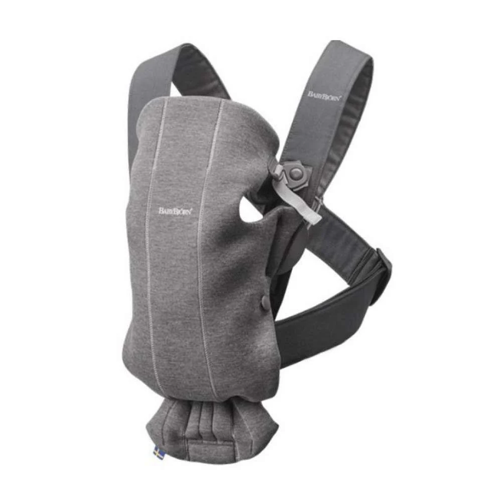 Marsúpio/Porta-Bebés BabyBjörn Mini 3D Jersey Cinza Escuro