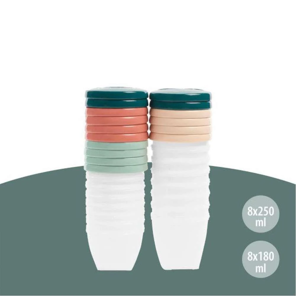 8 Recipientes Babybols Bio (8x180ml + 8x250ml) - Image 3