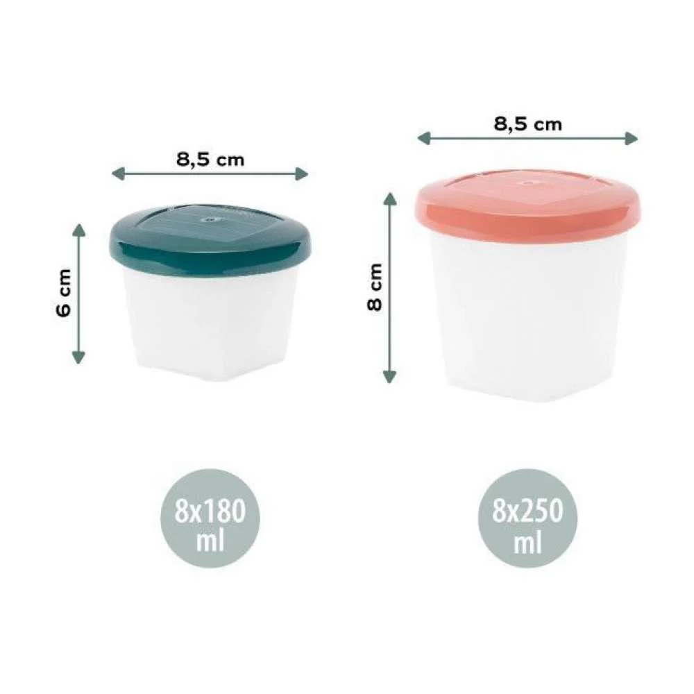 8 Recipientes Babybols Bio (8x180ml + 8x250ml) - Image 7