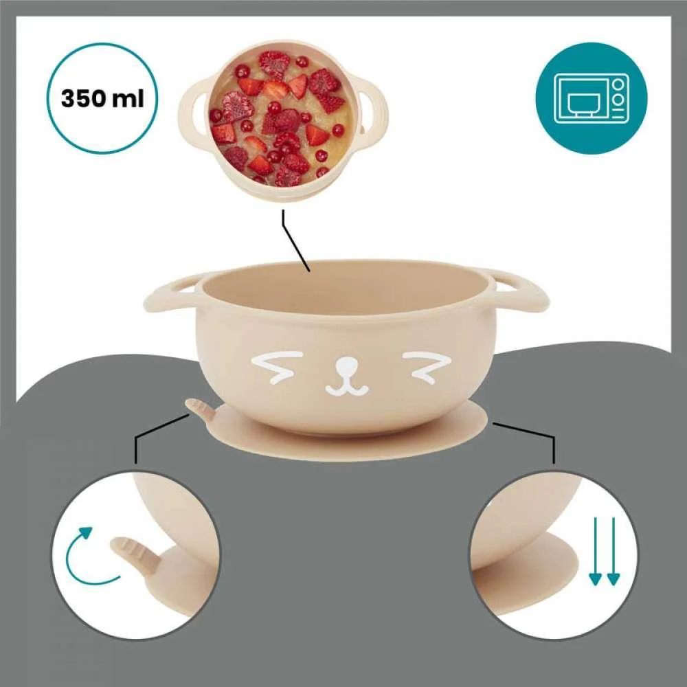 Conjunto de alimentação Babymoov em Silicone Raposa - Image 3