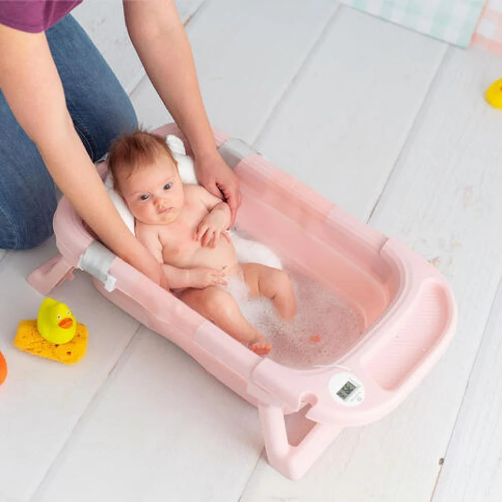 Banheira Dobrável Olmitos com Termómetro e Redutor Pink - Image 8
