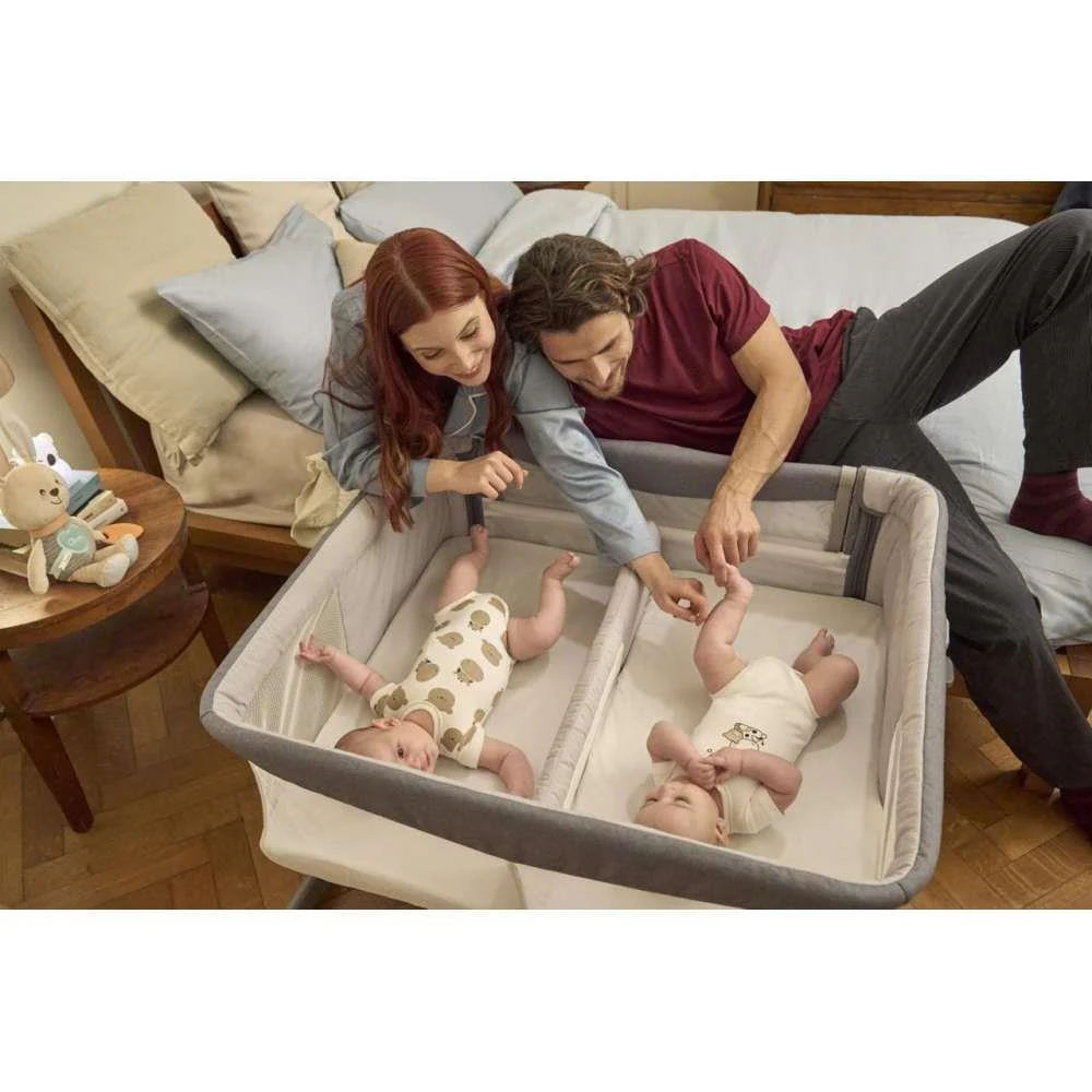 Berço Co-Sleeping para Gémeos Chicco Next2Me Twins Magnet Grey - Image 6