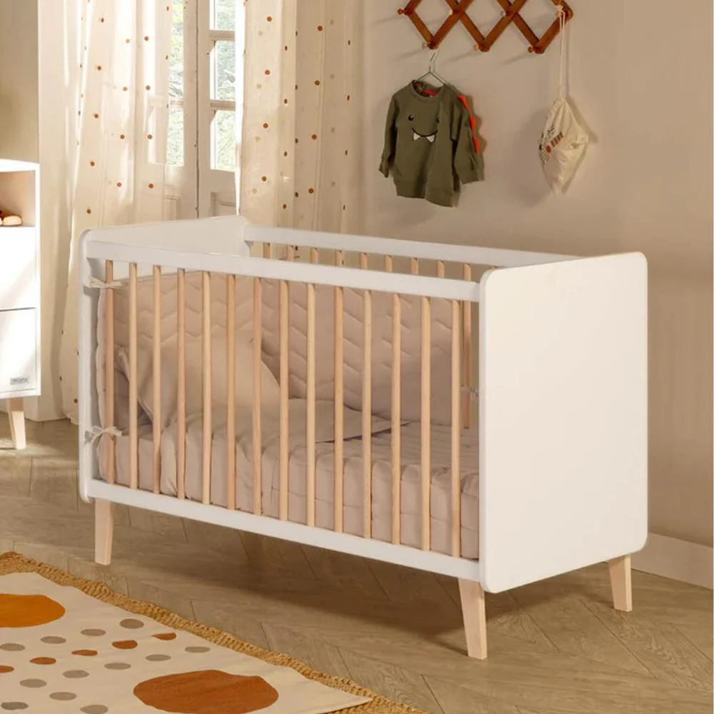 Berço Micuna Trevi Branco/Cera Natural 120x60cm - Image 2