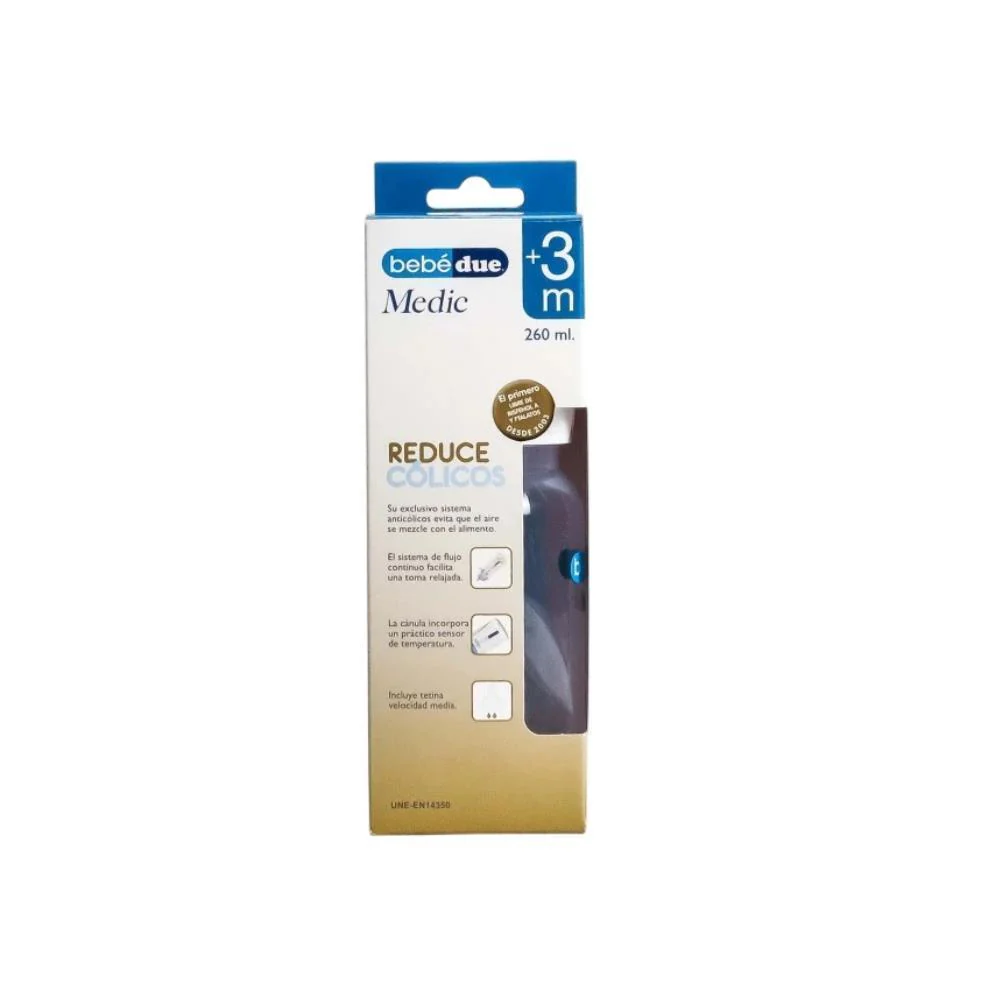 Biberão Bebé duE Medic 260ml +3m - Image 2