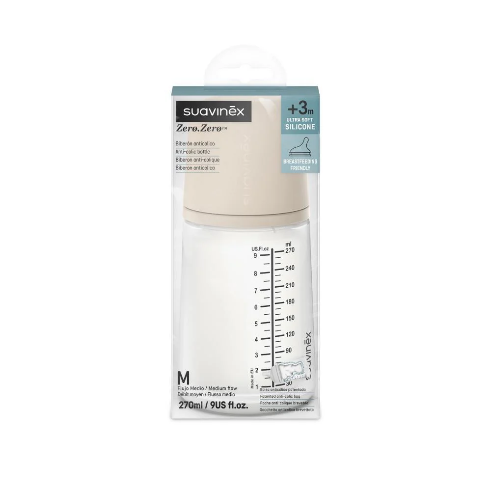 Biberão Suavinex Zero Zero Light Fluxo M 270ml - Image 3