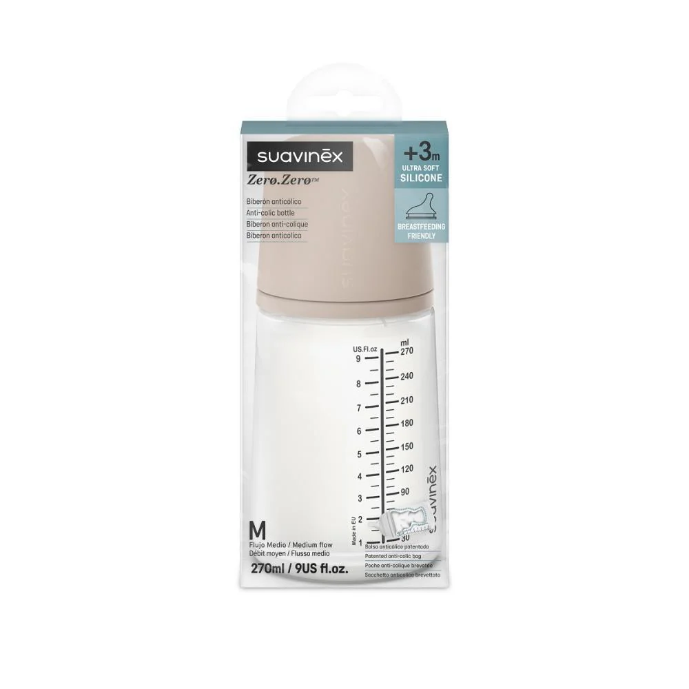 Biberão Suavinex Zero Zero Medium Fluxo M 270ml - Image 3