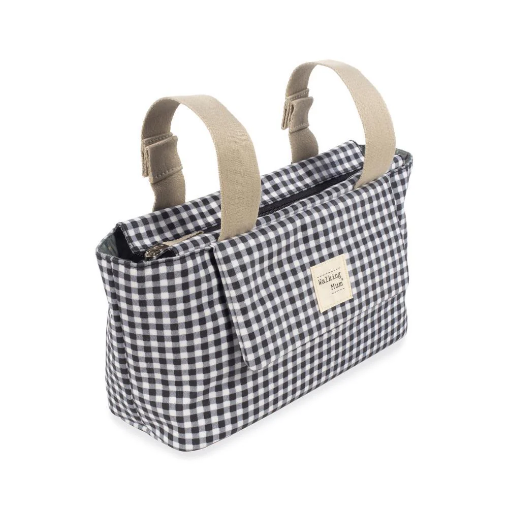 Bolsa Organizadora Walking Mum I Love Vichy Preto