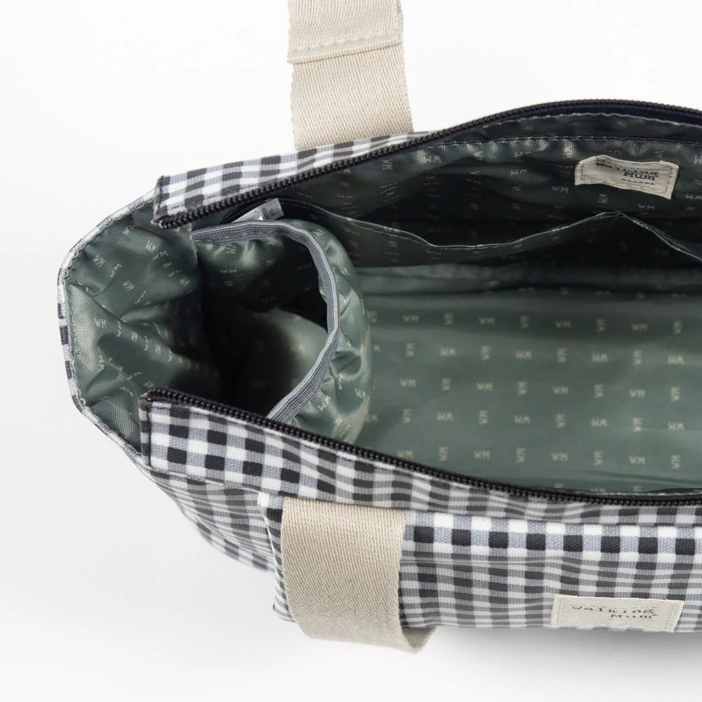 Bolsa Organizadora Walking Mum I Love Vichy Preto - Image 6