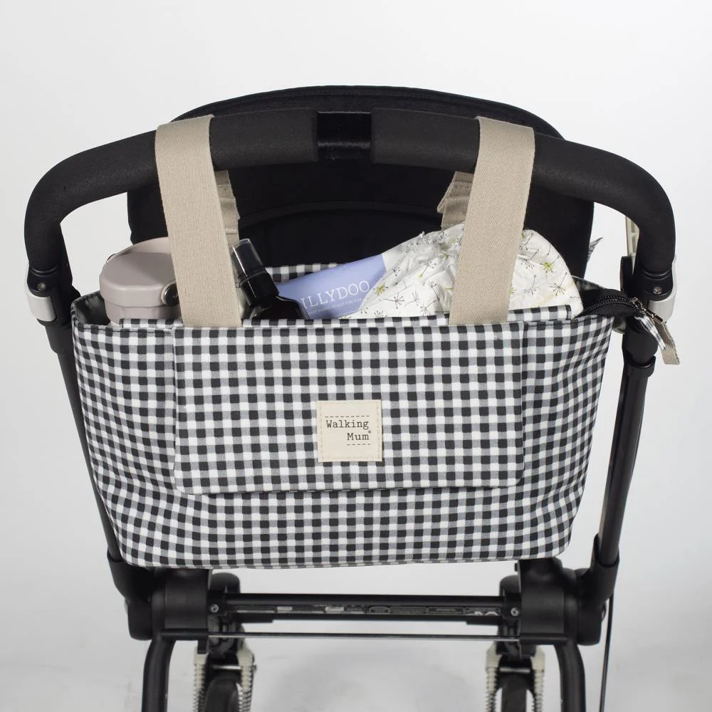 Bolsa Organizadora Walking Mum I Love Vichy Preto - Image 7