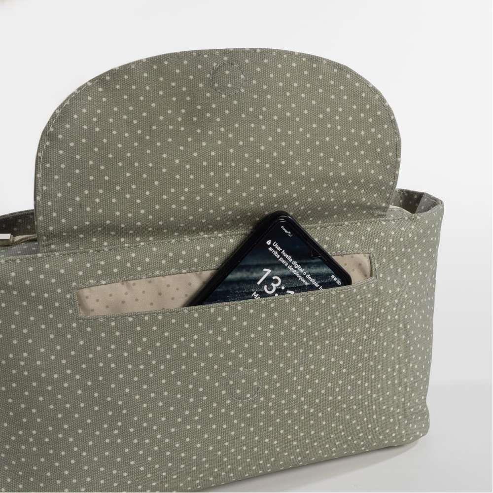 Bolsa Organizadora Walking Mum Polka Dot Poppy Moss - Image 5