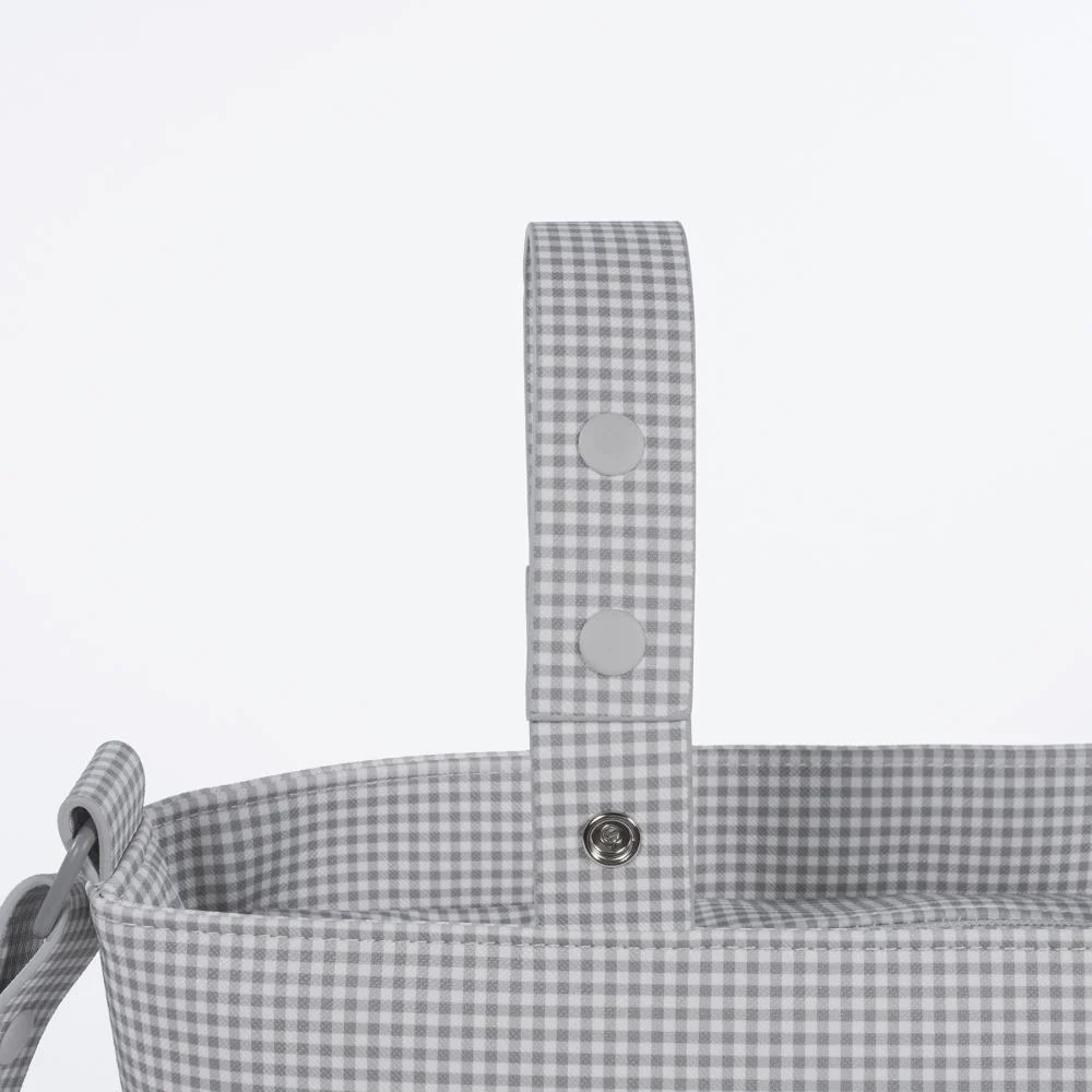 Mala Tiracolo Pasito a Pasito Little Bloom Vichy Grey - Image 6