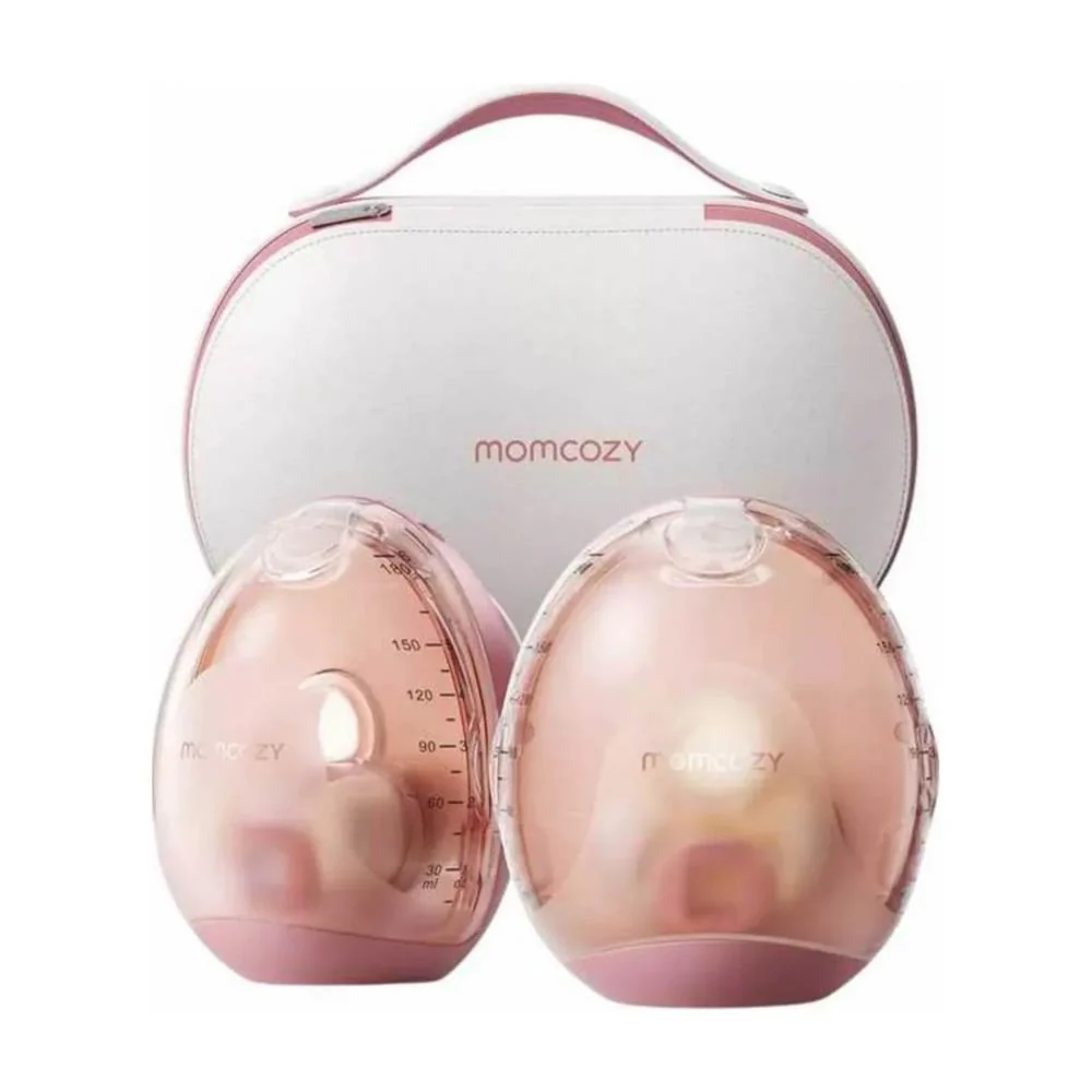 Bomba Tira-Leite Mãos Livres Momcozy  Air1 Ultra Slim Dupla