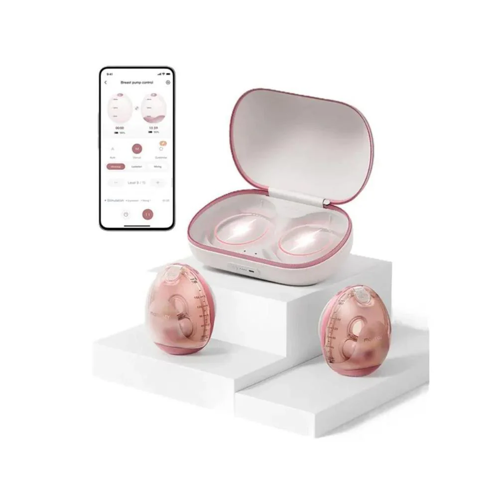 Bomba Tira-Leite Mãos Livres Momcozy  Air1 Ultra Slim Dupla - Image 2