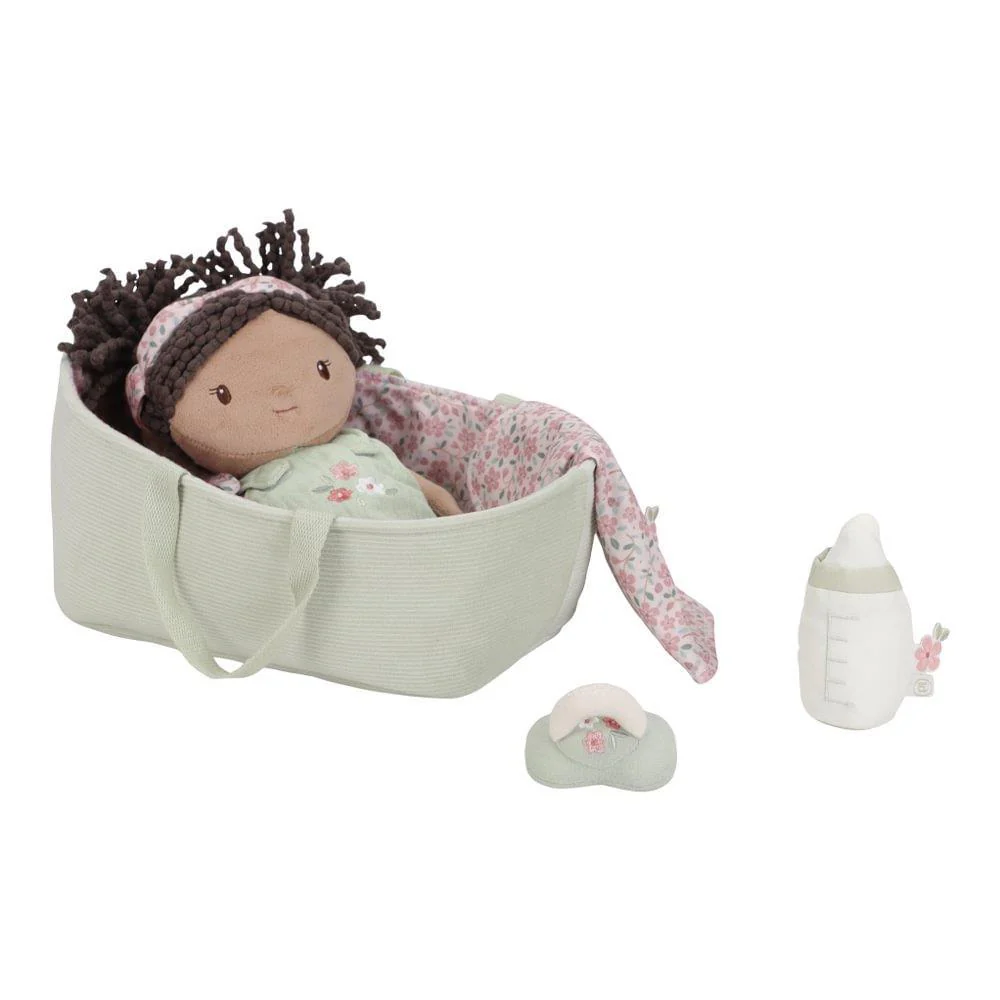 Boneca Bebé de Peluche Little Dutch Evi com Alcofa - Image 4