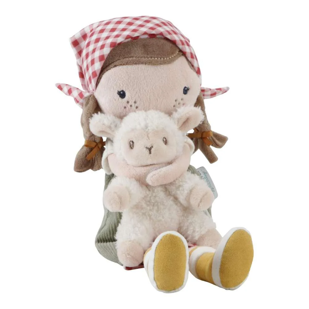 Boneca de Peluche Little Dutch Rosa Agricultora com Ovelha 35cm - Image 3