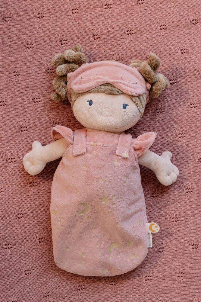 Boneca de Peluche Little Dutch Rosa com Saco de Dormir Brilha no Escuro - Image 8