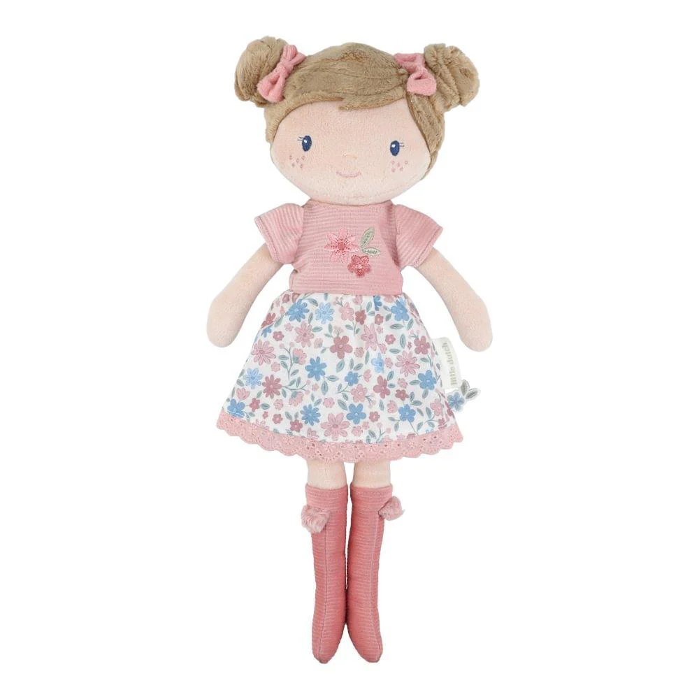 Boneca de Peluche Little Dutch Rosa Flores 35cm