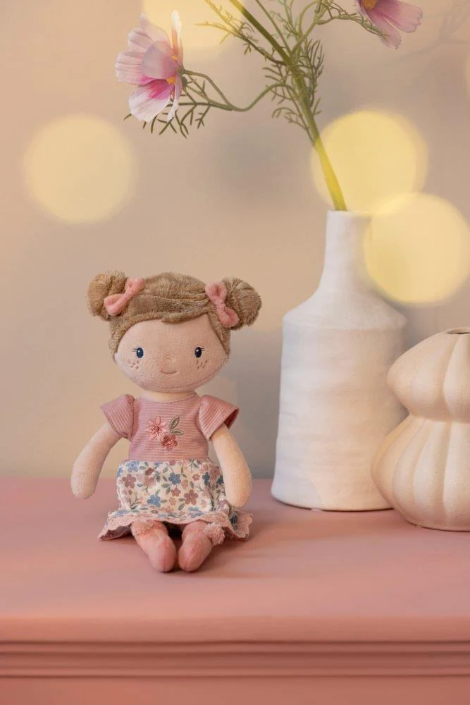 Boneca de Peluche Little Dutch Rosa Flores 35cm - Image 3