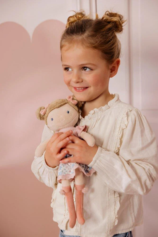 Boneca de Peluche Little Dutch Rosa Flores 35cm - Image 7