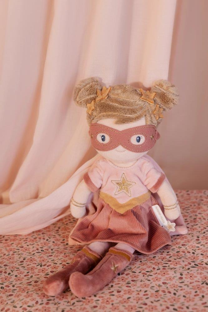 Boneca de Peluche Little Dutch Super-Herói Rosa 35cm - Image 5
