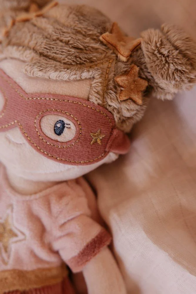 Boneca de Peluche Little Dutch Super-Herói Rosa 35cm - Image 6
