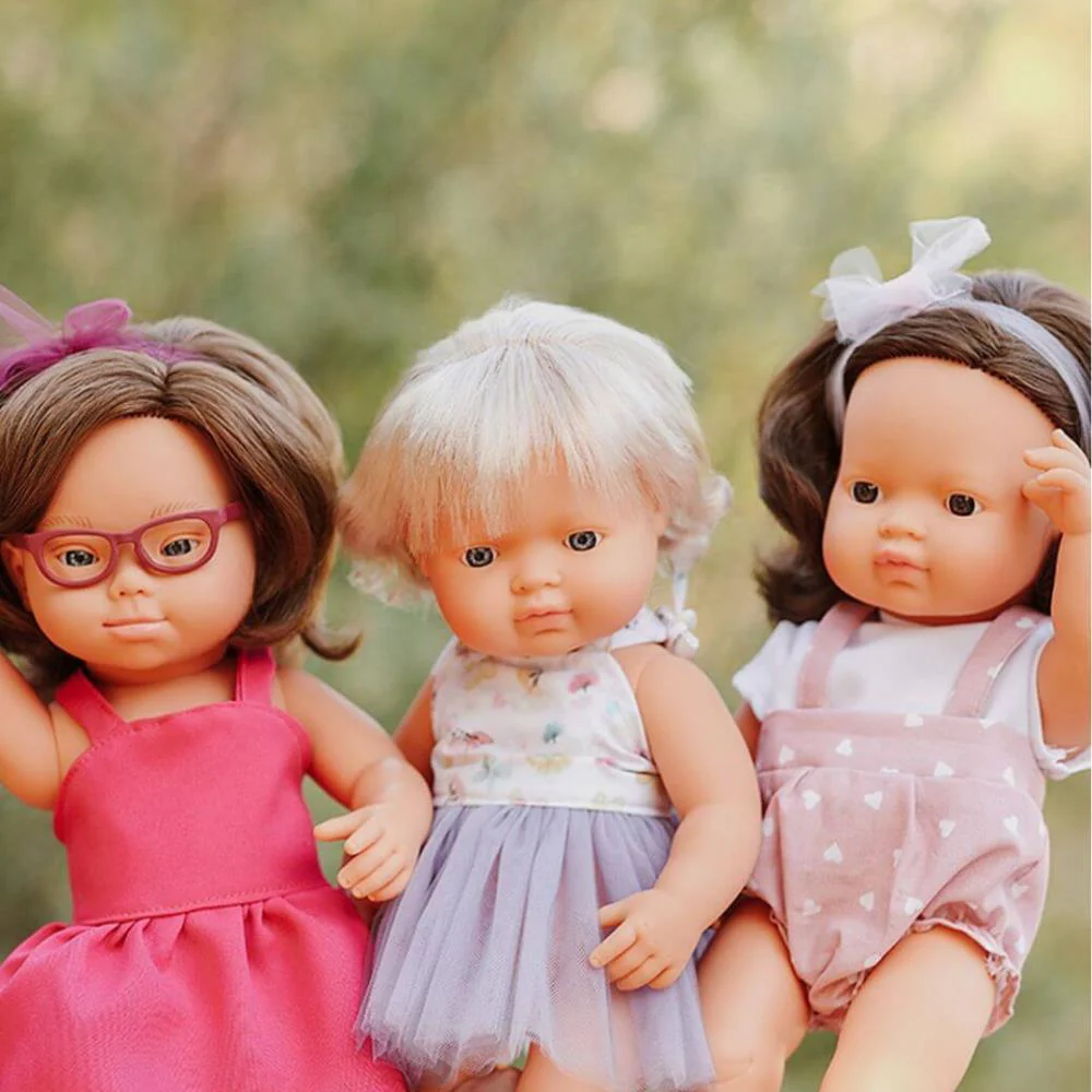 Boneca Miniland My Friends & Me Morena 38cm - Image 4